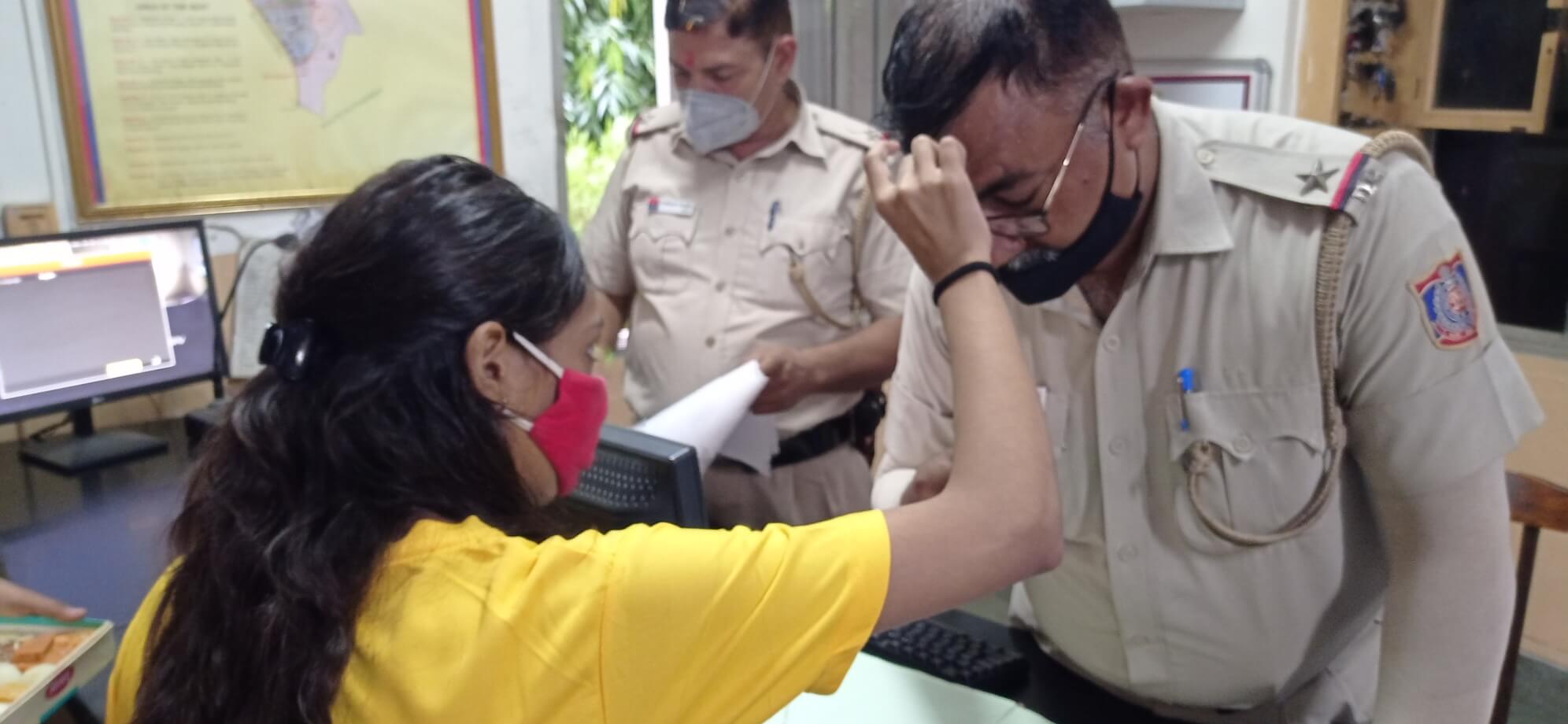 Raksha Bandhan with Delhi Police