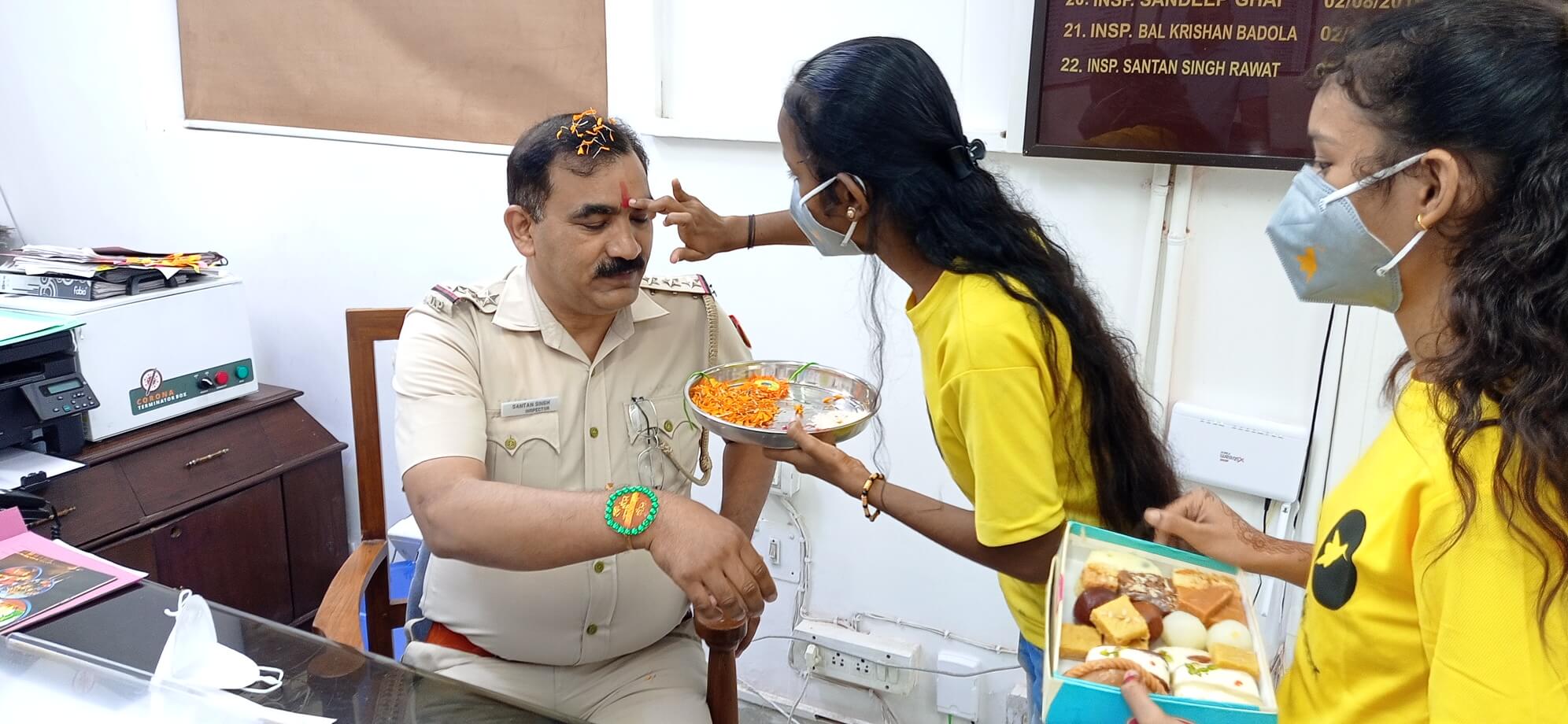 Raksha Bandhan with Delhi Police